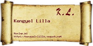 Kengyel Lilla névjegykártya